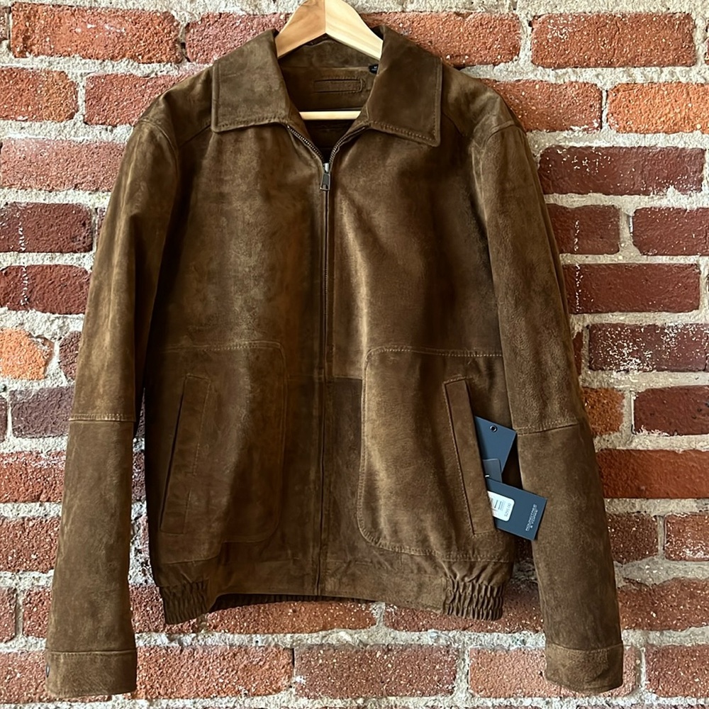 New genuine leather brown jacket for you!